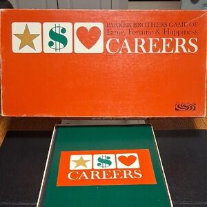 Parker Brothers Careers Board Game - Orange and Green